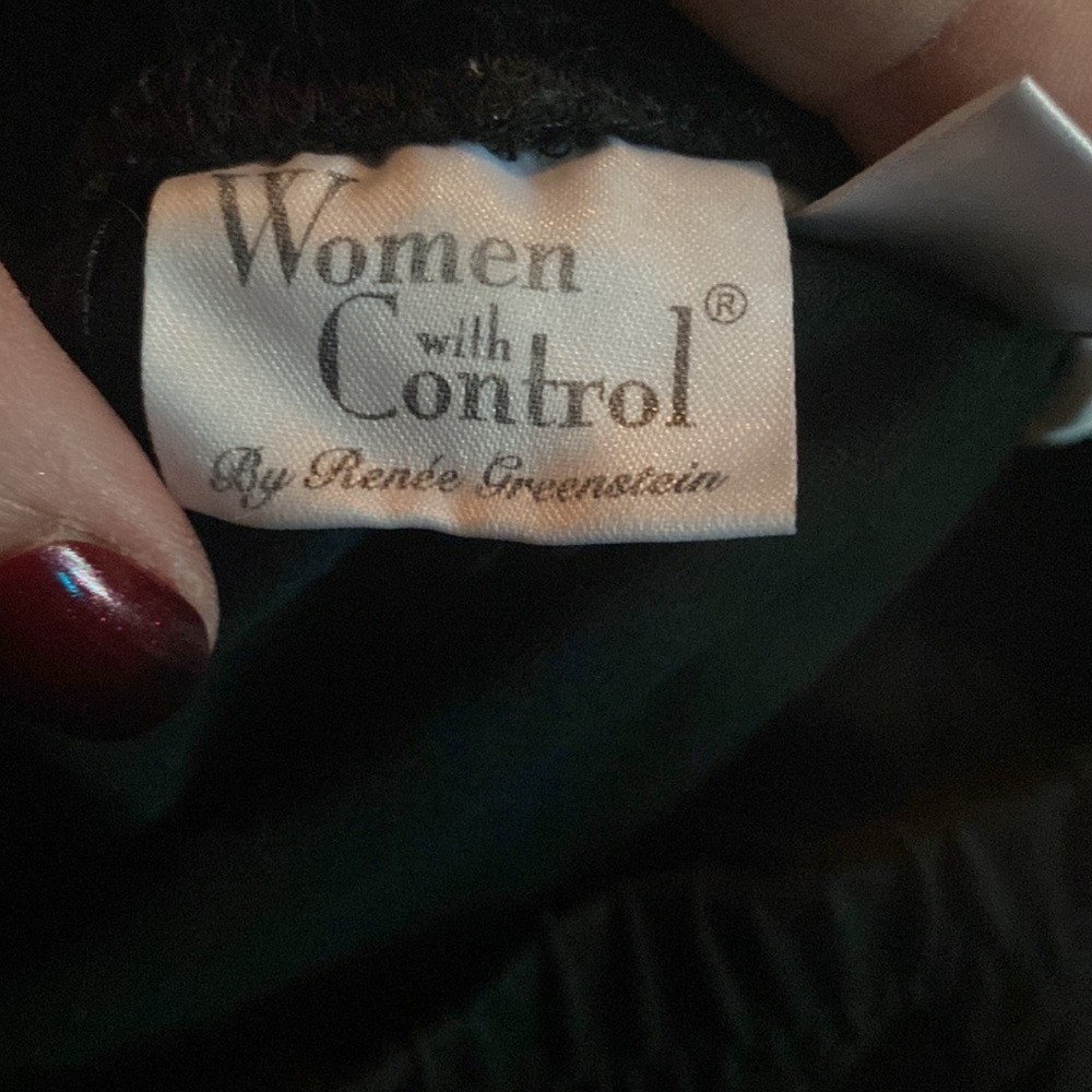 women with control by renee greenstein tall fit pull on knit leggings black, MT - Picture 9 of 11